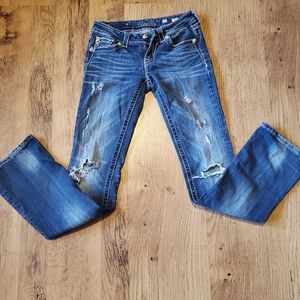 Miss Me boot cut distresses size 27